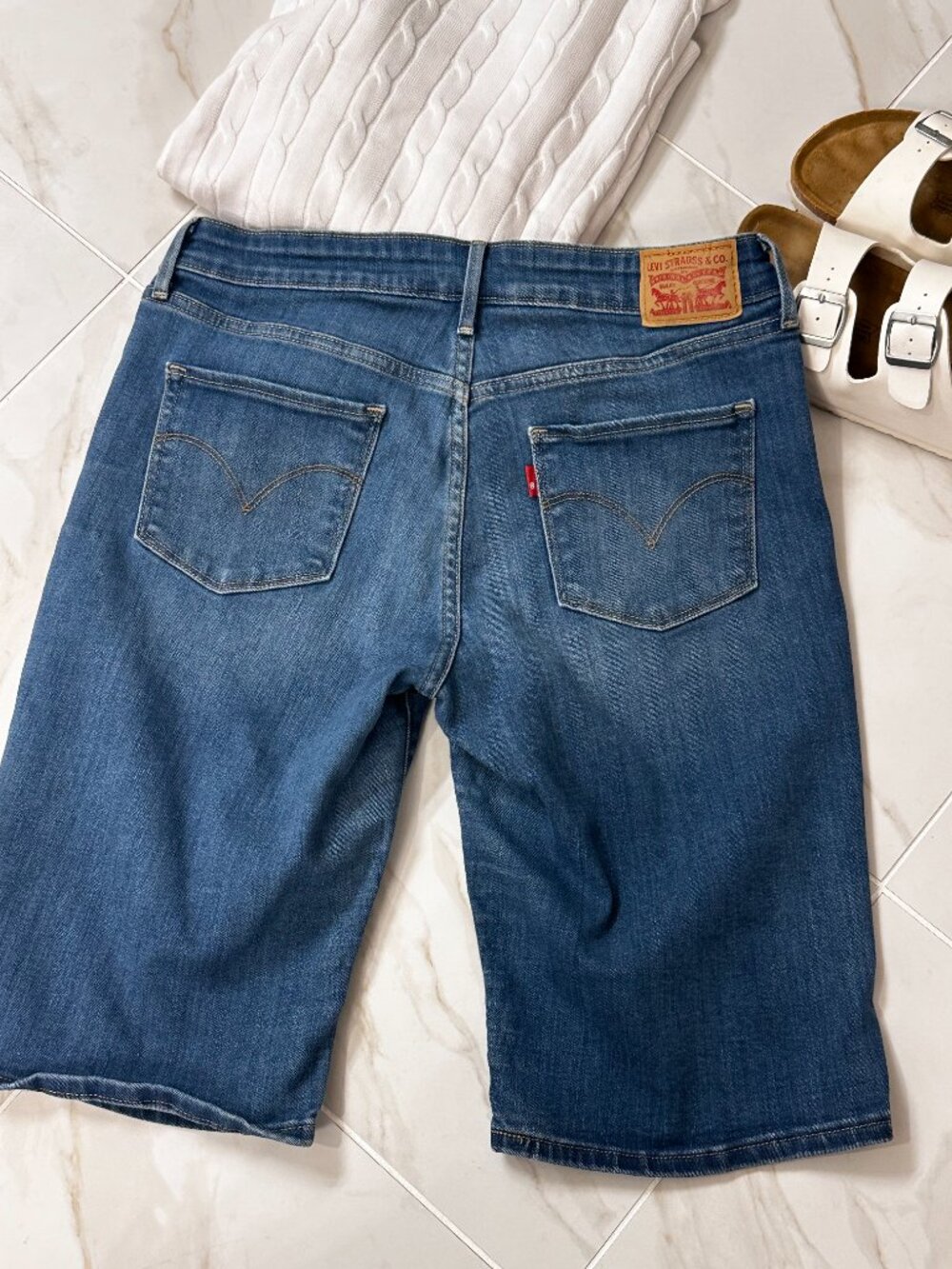 Levis Jorts Shorts Women's Sz. 29 Stretch Good Used Condition